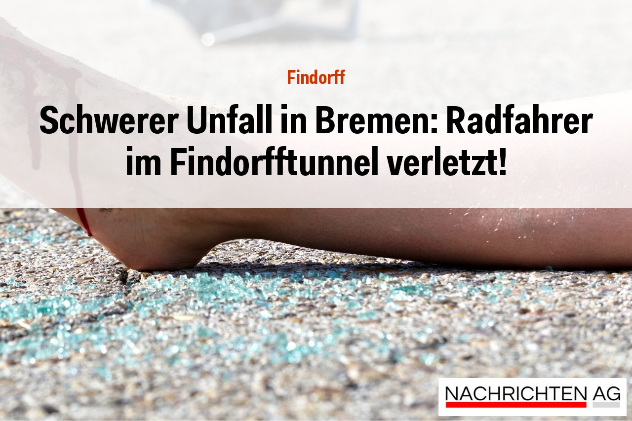 Schwerer Unfall in Bremen: Radfahrer im Findorfftunnel verletzt!