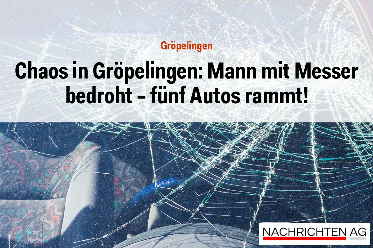 Chaos in Gröpelingen: Mann mit Messer bedroht – fünf Autos rammt!