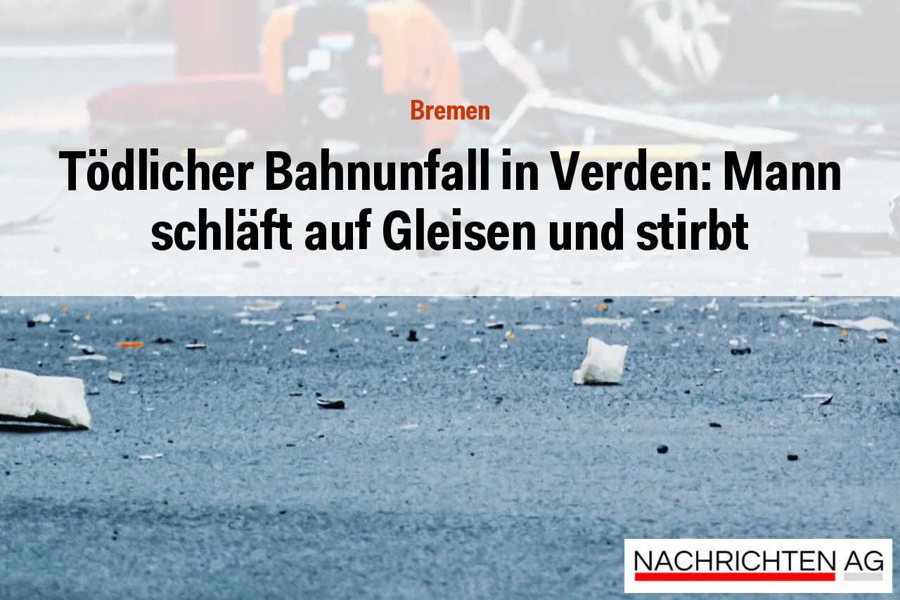Tödlicher Bahnunfall in Verden: Mann schläft auf Gleisen und stirbt