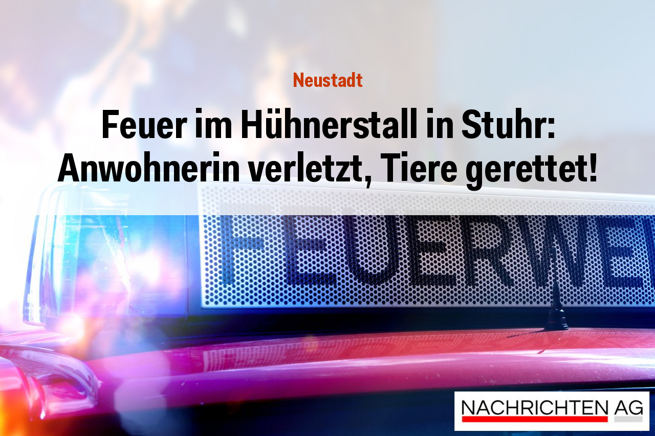 Feuer im Hühnerstall in Stuhr: Anwohnerin verletzt, Tiere gerettet!